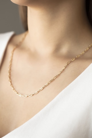 14 Ayar Altın Ataç Zincir Kolye 50 Cm N11.599