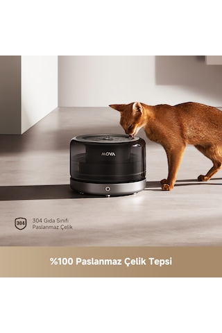 MOVA WF20 Pro Evcil Hayvan Su Pınarı 3L Kapasite Paslanmaz Çelik Ultra Sessiz