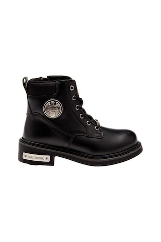 Harley Davidson Jim Erkek Siyah Deri Bot-1218 Siyah