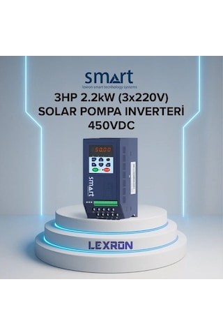 Smart - İnges 3 Hp 2.2 Kw 3x220 Solar Pompa İnverteri - 220 Volt Güneş Enerji Sistemi Sürücüsü