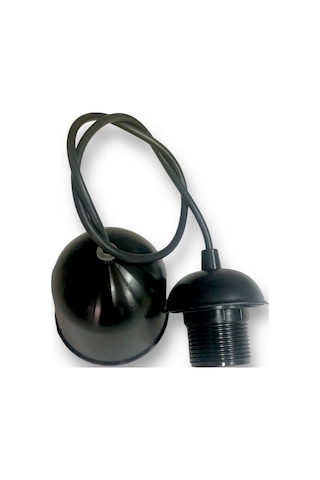 Tek-iş Kablolu Sarkıt E27 Duylu E-27 Kablolu Duy E 27 Duylu Kablolu Sarkıt Tesisatı Siyah