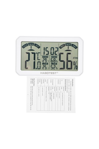 Habotest Ht683 Dijital Higrometre Ve Termometre Kapalı Beyaz