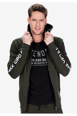 Cipo & Baxx Cl292 Kapşonlu Spor Için Rahat Erkek Sweatshirt 001