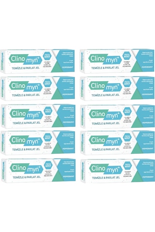 Clinomyn Fresh Temizle & Parlat Jel Diş Macunu 10 x 75 ML