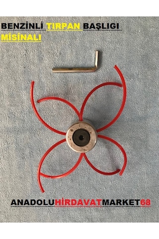 Benzinli Tırpan Başlığı Misinalı Metal Örümcek Kafa Başlık Vidalı