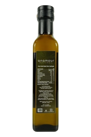 Anamour Natural Erken Hasat Soğuk Sıkım Tavşan Yüreği Zeytinyağı 250 ML