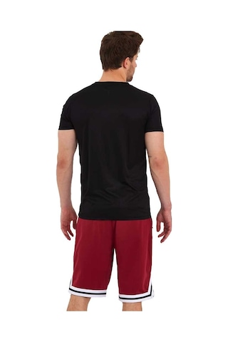 Adams Erkek Polyester Beyaz Şeritli Basketbol Şort 001