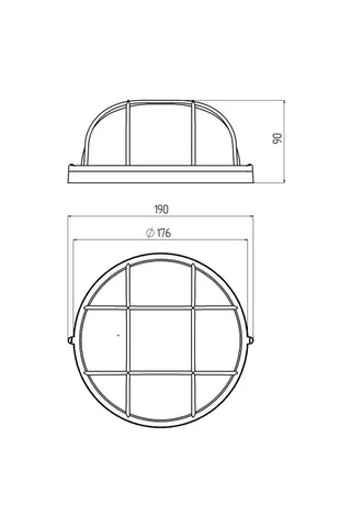 Era Tavan Lambası, Toki Ip54 E27 60w D176 Yuvarlak Izgara 16388483 Diğer