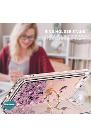Microsonic Xiaomi Mi 11T Pro Kılıf Glitter Liquid Holder