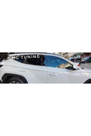 Hyundai Tucson 2021 Cam Çıtası Çerçevesi Ful Set Krom