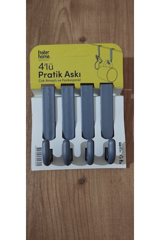4'lü Pratik Askı Gri