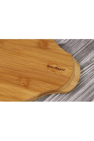 Bambum Pade - Yuvarlak Sahan 18 Cm Bambu Altlık Ahşap