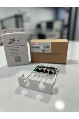 Ztech Zr-1003 1+3 1 Giriş 3 Çıkış 100mt Poe Repeater Çoklayıcı Tekrarlayıcı