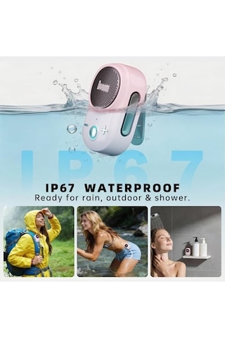 Divoom Itour-s Taşınabilir Mini Giyilebilir Bluetooth Hoparlör, Büyük Ses Ve Punchy Bas, Klipsli Tasarım, Ip67 Su Geçirmez Ve Toz Geçirmez, 10 Saat Çalma Süresi, Ev, Seyahat, Ofis Ve Dış Mekan İçin