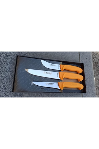 Atsan Kasap Bıçak Seti Turuncu