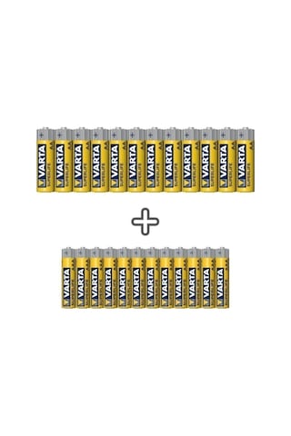 Varta Superlife 24'lü 12xAA + 12xAAA Özel Pil Paketi