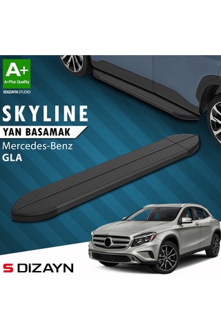 S-dizayn Mercedes Gla X156 Skyline Siyah Yan Basamak 183 Cm 2013-2020 A+ Kalite