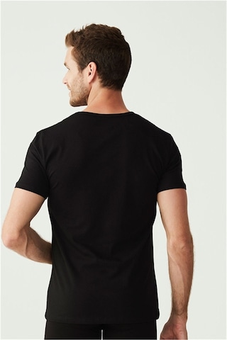 U.S. Polo Assn. U.s Polo Assn. 80199 Erkek 2 Li Kısa Kol V Yaka Atlet -siyah Siyah