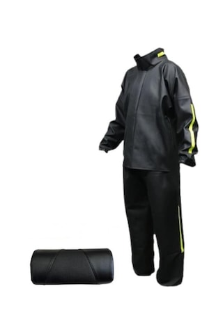 Motosiklet Sırt Dayama + Vexo Pvc Motosiklet Yağmurluk Siyah