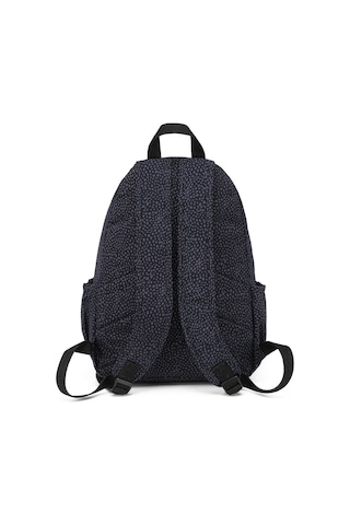 Smart Bags Büyük Boy Laptop Bölmeli Su Geçirmez Krınkıl Kumaş Okul Çantası Puantiye Siyah