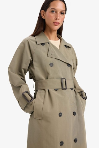 Defacto Regular Fit Kemerli Uzun Trençkot E8579ax25aukh402 Haki