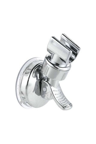 Primepickings Gümüş C Yeni Marka Duş Başlığı Ahize Tutucu Raf Braketi Vantuz Duş Tutucu Duvara Monte Duş 2 Katlı Gri