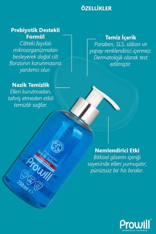 Prowill Prebiyotikli Sıvı El Sabunu 250 ML