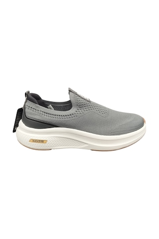 Wickers 3005m Erkek Triko Bağcıksız Ortopedik Günlük Sneaker Yürüyüş Ayakkabı Füme