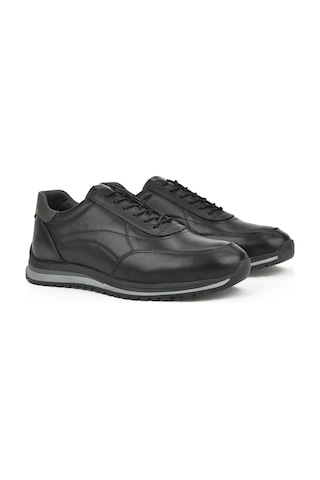 Ziya, Erkek Hakiki Deri Sneaker 1611002z415 Siyah 1231002 415 000