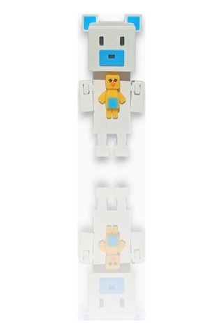 Super Adventure Bears - Ayı , Baaren Ve Şika Kaliteli Loy3d 9 Cm Beyaz - Mavi