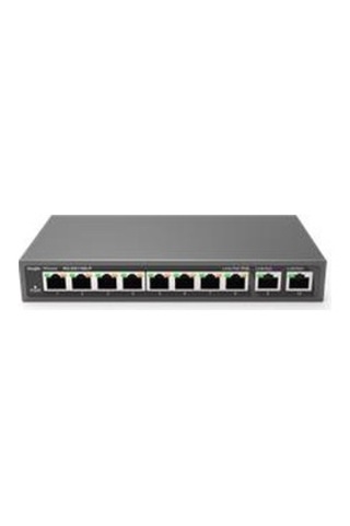 Ruijie-reyee Rg-es110d-p 8 Port Poe+ 10-100 Mbps 2 Port 10-100-1000 Mbps Uplink Switch Çelik Kasa