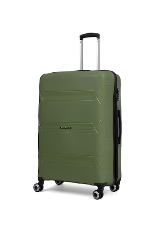 Reymond Luggage Lucas Polipropilen Kırılmaz Valiz, Büyük Boy Haki