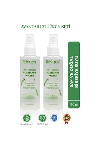 Biberiye Suyu 2 Li Set - Dökülme Karşıtı Ve Saç Uzatma Etkili Saç Toniği 150ml + 150ml