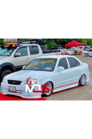 Hyundai Accent Admire Custom Marşpiyel Sağ Sol Takım Fiberglass Boyasız