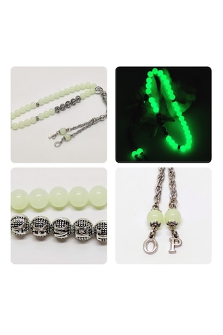 Tesbihsakarya Kedi Gözü - Fosforlu - Kişiye Özel - Isimli - Isme Özel Tesbih