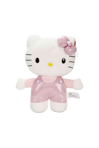 Hello Kitty Parıltılı Peluş Oyuncak 29 Cm Yumuşak Dokulu Simli Tulumlu Seri