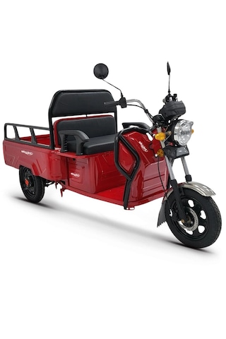 Kuba Skyjet Master Pıkap Üç Tekerlekli Moped Kırmızı
