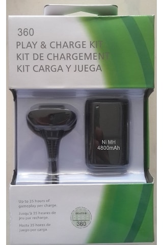 Starx Xbox 360 Gamepad Kol Şarj Kiti Batarya Şarj Kablosu