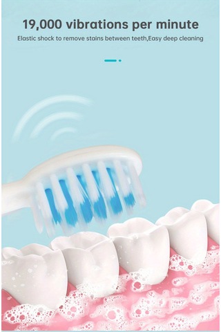 Eastmeeetwest--kişisel Ağız Beyazlatma Diş Elektrikli Diş Fırçası Seti, Bir Bataryalı Seyahat Elektrikli Diş Fırçası, Taşınabilir Diş Fırçası, 3 Fırça Kafa Dahil, Piller Hariç. Beyaz