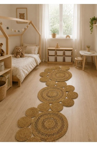 Jüt Kilim, Paspas, Mutfak Halısı, Banyo Paspası, Kilim, Halı, Oturma Odası Halısı, Balkon Paspası 312bambu 312bambu