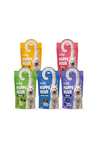 Reflex Happy Hour 5 Çeşit Kedi Ödül Maması 5 x 60 G Reflex Happy Hour 5 Çeşit Kedi Ödül Maması 5 x 60 G