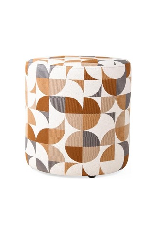 Just Home Modern Puf - Renkli - 42x38x38 Cm Renkli