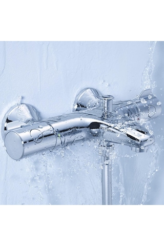 Grohe Duş Seti (Duş kolonu + Termostatik Batarya) 34576000Set Krom