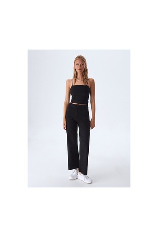 LTB Danelle Hıgh Rıse Cropped Wıde Pantolon Siyah