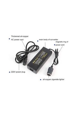 Wondernest 220v - 12v 15a Güç Dönüştürücü Araç - Ev Adaptörü Ab Fişli