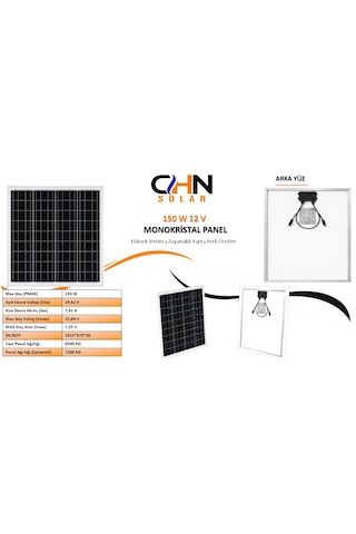 Chn150w-12v Güneş Paneli