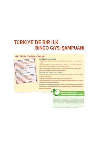 Bingo Giysi Şampuanı Canlandırıcı Etki 2 x 4 L