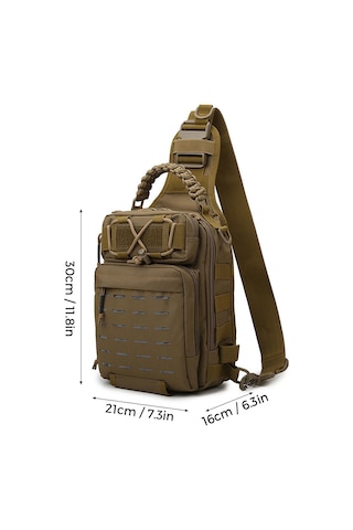 Xindoker Outdoor Çok Amaçlı Loya Çanta - Tek Omuzlu/çapraz Taşınabilir, Oxford Kumaş, Koyu Renk, Balıkçılık Malzemeleri İçin Tasarlanmıştır