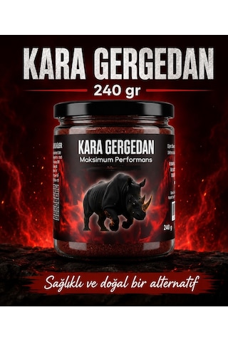 Kara Gergedan Doğal Destek Enerjik Yaşam 240 G