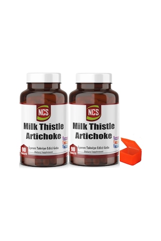 Ncs Milk Thistle Artichoke Zerdeçal 2 x 90 Tablet + Hap Kutusu